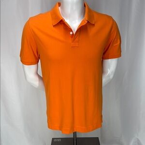 Donna Karan Orange Polo Shirt Classic Style
